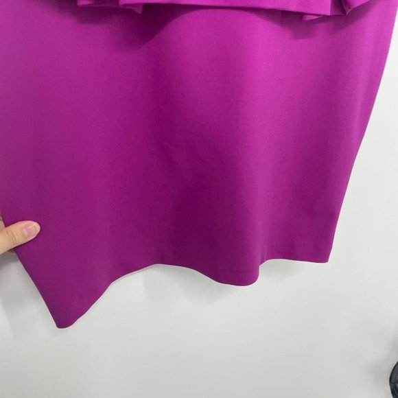 Robert Rodriguez magenta peplum mini dress 12 - Picture 9 of 16